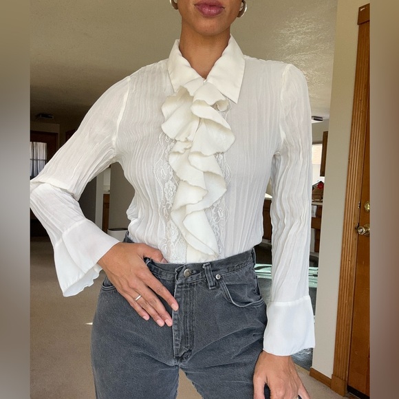 Ruffled peasant blouse - Picture 7 of 7